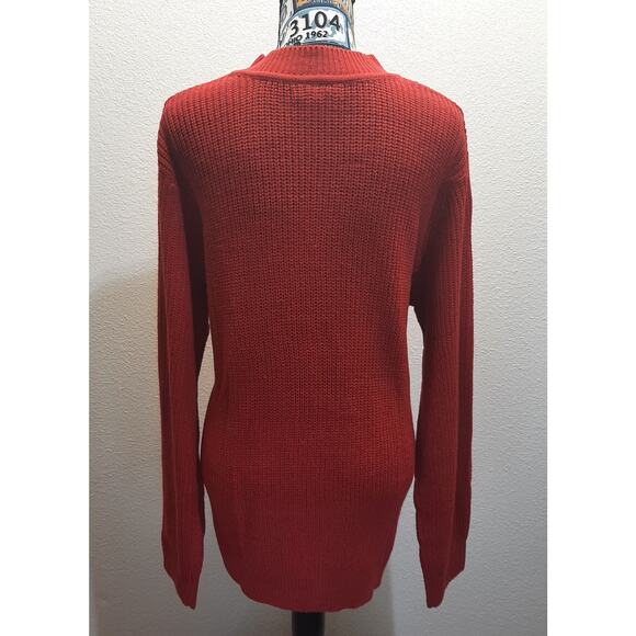 VTG CW Classics Women's Red Long Sleeve Full Zip Sweater Jacket l Size: XL - Picture 2 of 11